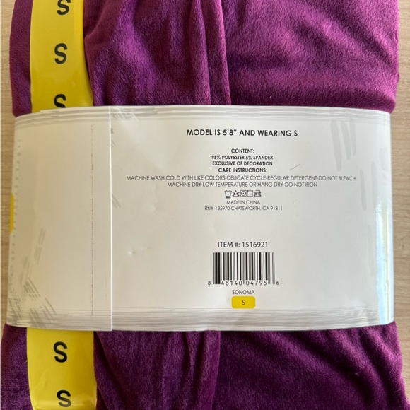 Honeydew Pajamas Adult Small Purple Dark Velvet Fleece Lounge Set Womens - Picture 2 of 2